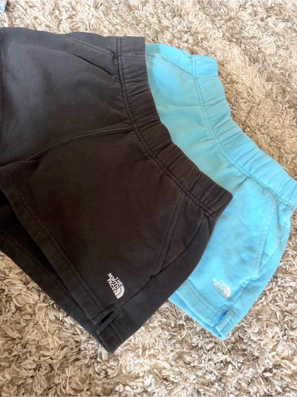 The North Face Women’s Fleece Shorts - Black & Light Blue